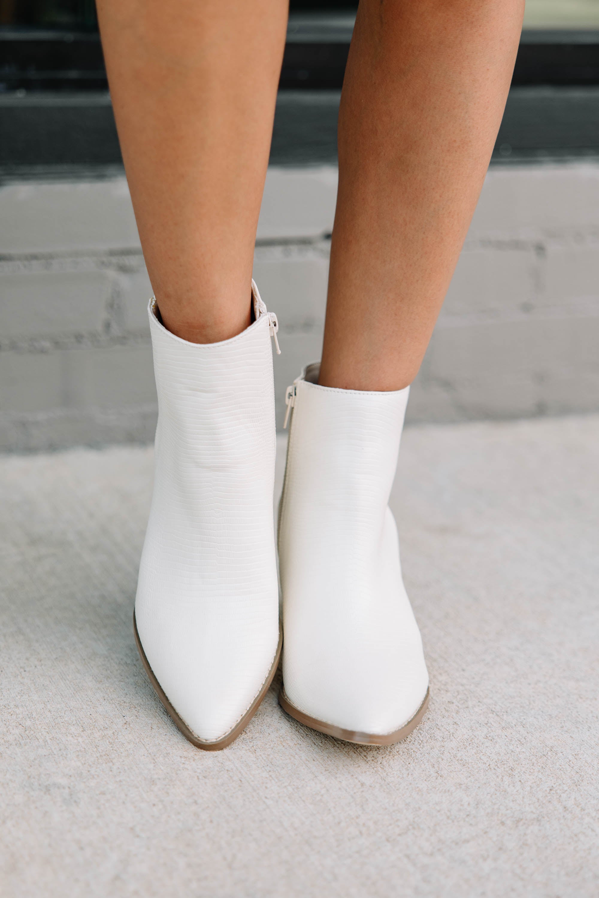 Keep Your Love White Booties
