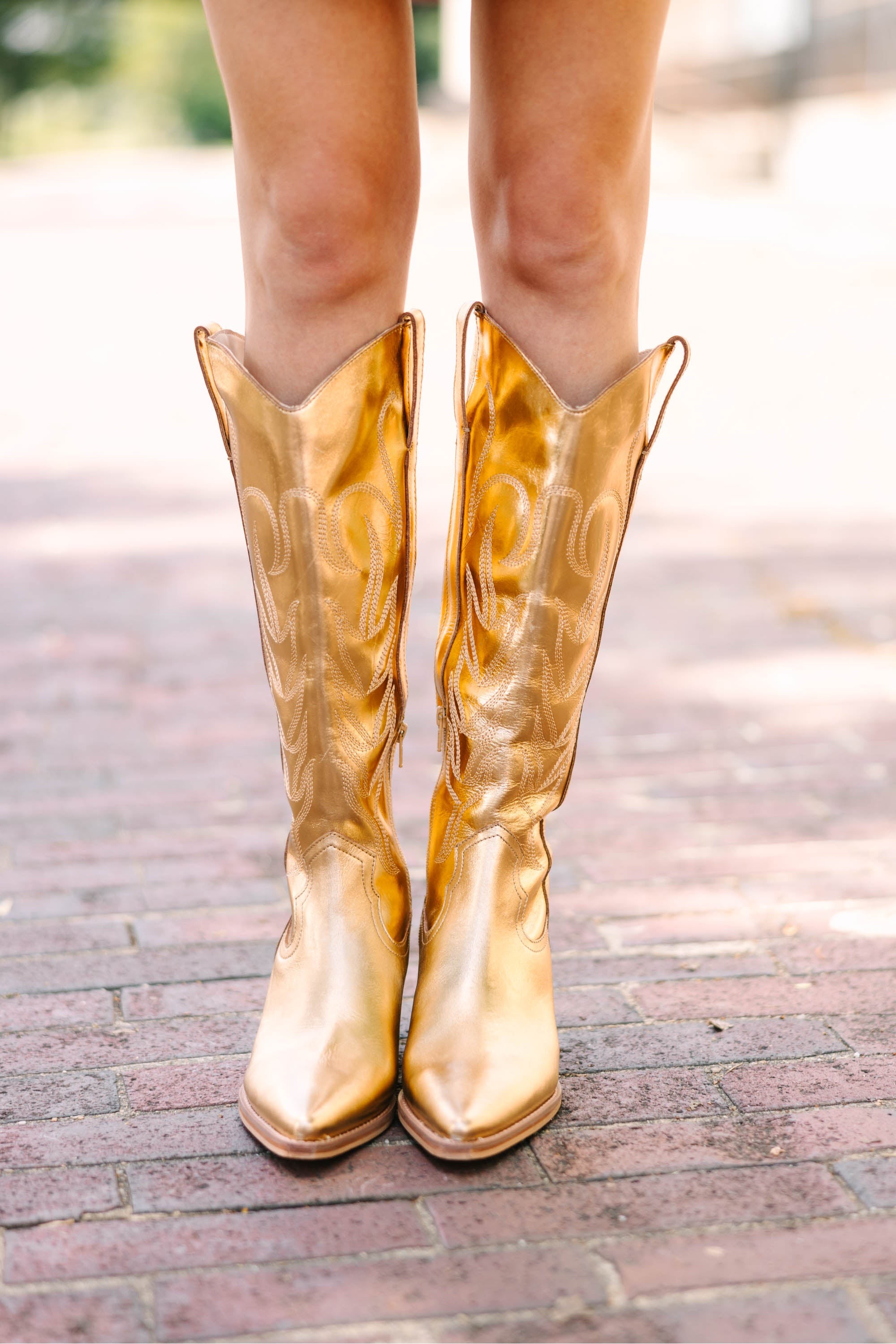 More Than Confidence Gold Western Boots