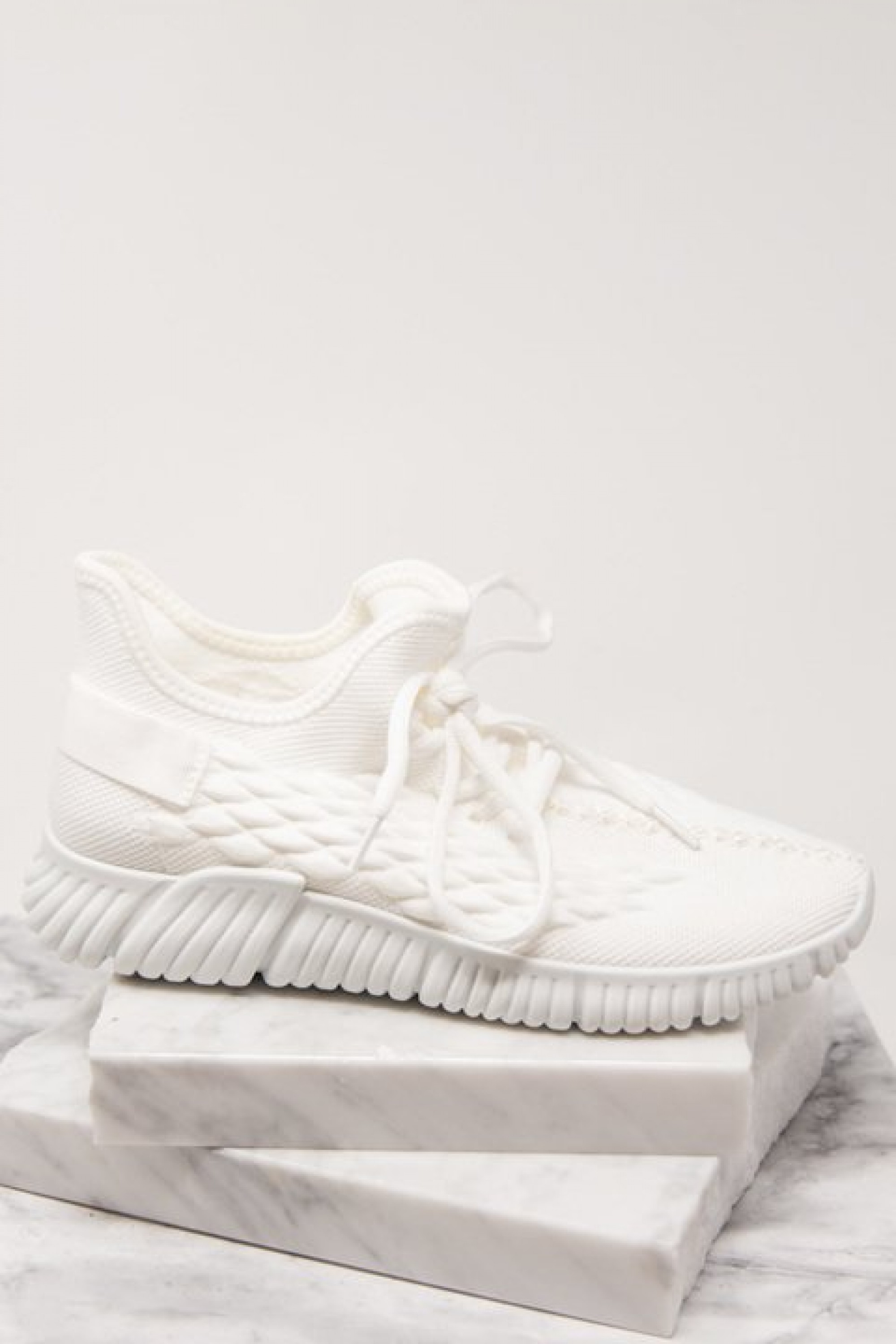 Make A Run For It White Sneakers