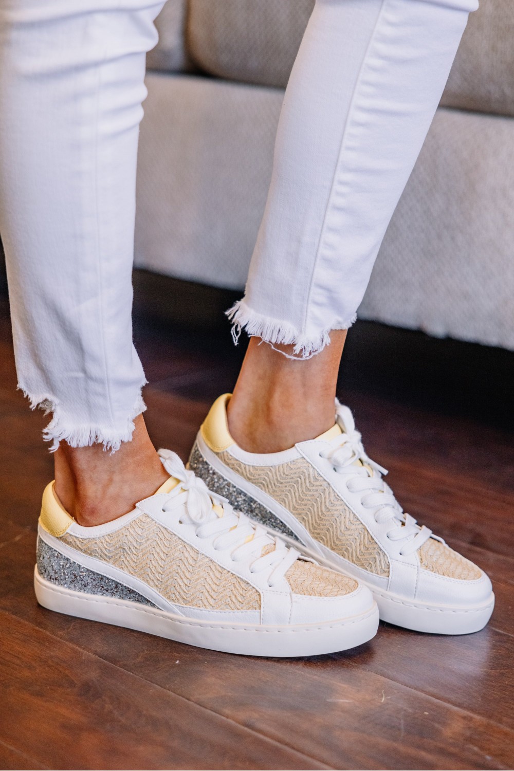 Life's A Party Lemon Yellow Sneakers